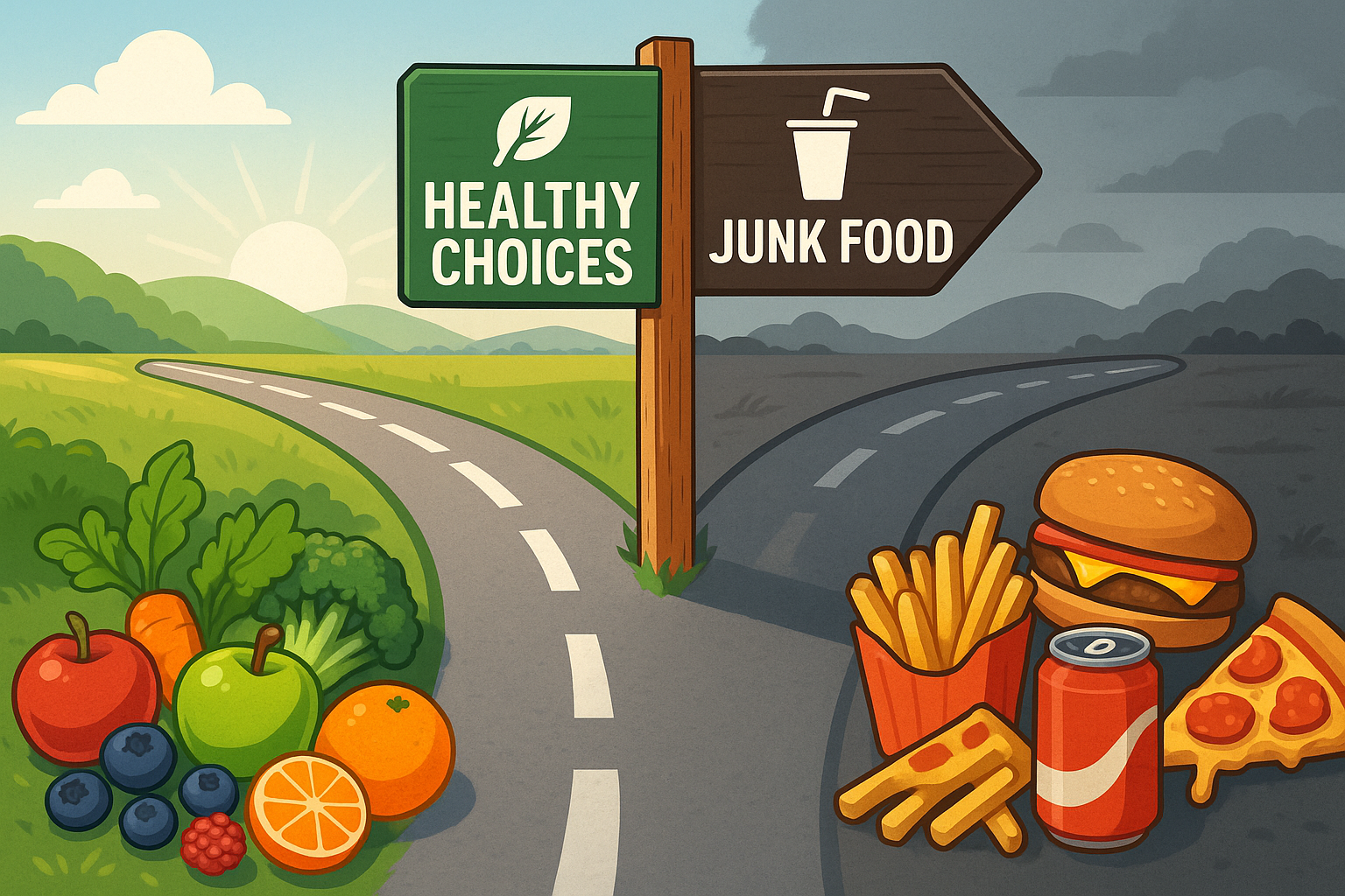 Healthy vs Junk food